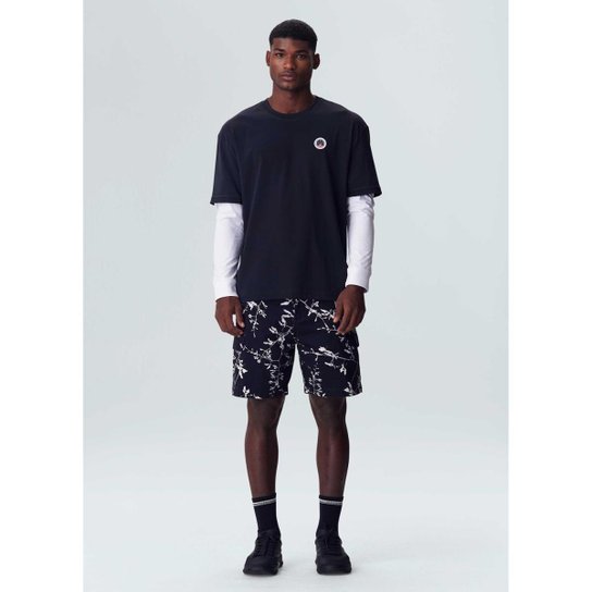 Bermuda Osklen Cargo Renanthera Night Masculina
