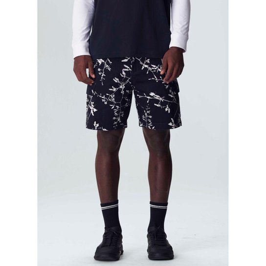 Bermuda Osklen Cargo Renanthera Night Masculina