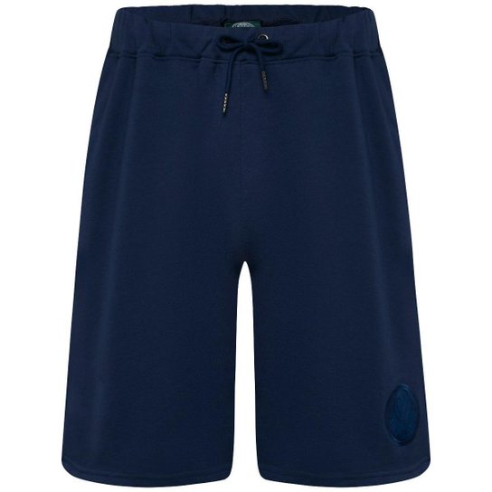 Bermuda Palmeiras Mono S.E.P Moletom Azul Marinho Masculina