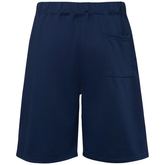Bermuda Palmeiras Mono S.E.P Moletom Azul Marinho Masculina