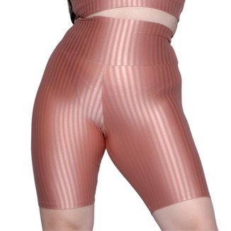 Bermuda Plus Size de Academia Bella Fiore Cós Alto New Zig 3D Cor:;Tamanho:50;Gênero:Feminino