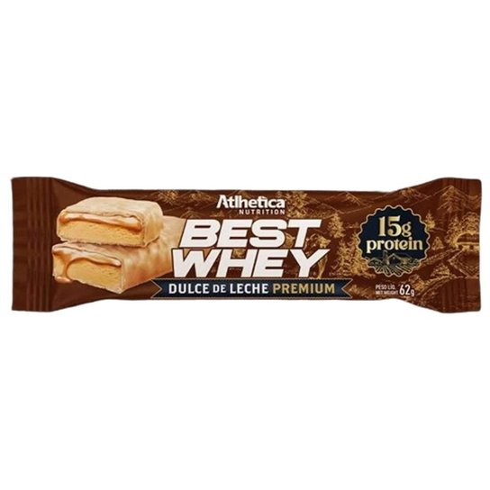 Best Whey Bar - 1 Unidade 62g Dulce de Leche Premium - Atlhetica Nutrition