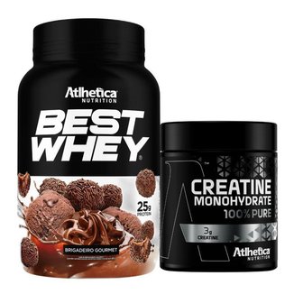 Best Whey Isolado Hidro Brigadeiro 900g Creatina Atlhetica