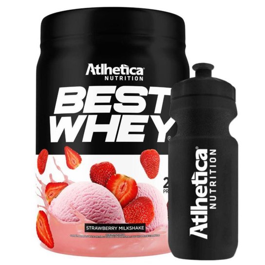 Best Whey Isolado Hidrolisado Morango 450g Squeeze Atlhetica