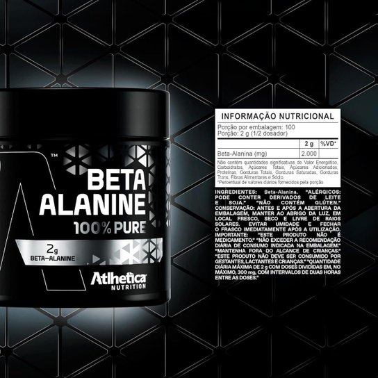 Beta Alanina 100% Pura Atlhetica Nutrition - 200g