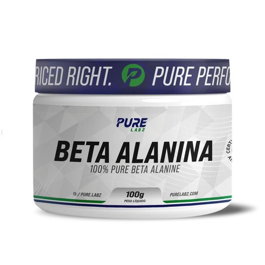 Beta Alanina em Pó Pura 100g Pure Athletic