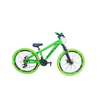 Bicicleta 26 Gta Rebel Freeride Downhill 21v Alumínio Rodas Vmaxx Freio a Disco Pneu Flame