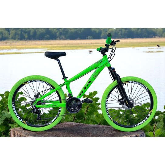 Bicicleta 26 Gta Rebel Freeride Downhill 21v Aros Vmaxx Freio a Disco Pneu Flame