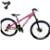 Bicicleta 26 VikingX T25 21v Cambio Traseiro Shimano Pneu Balão Flame - Rosa+Verde