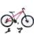 Bicicleta 26 VikingX T25 21v Cambios Shimano Dianteiro e Traseiro Pneu 26 Cravudo - Rosa+Verde