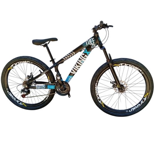 Bicicleta 26 VikingX T25 21v Freeride Freio Disco Mecânico Pneu Balão Flame