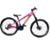 Bicicleta 26 VikingX T25 21v Freeride Freio Disco Mecânico Pneu Balão Flame - Rosa+Azul