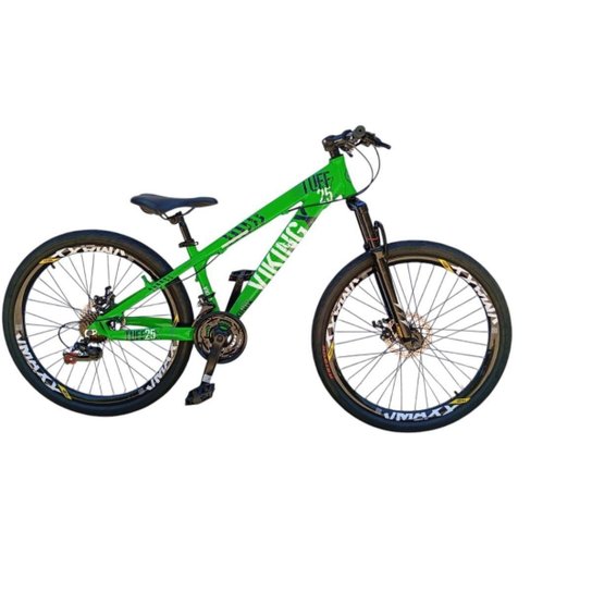 Bicicleta 26 VikingX T25 21v Freeride Freio Disco Mecânico Pneu Balão Flame