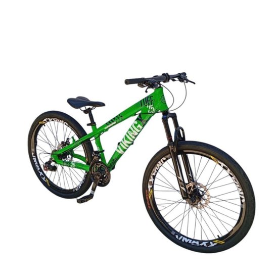Bicicleta 26 VikingX T25 21v Freeride Freio Disco Mecânico Pneu Balão Flame