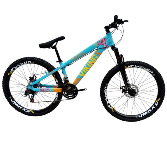 Bicicleta 26 VikingX T25 21v Freeride Suspensão Freio Disco Mecânico Pneu Aro 26 Cravudo