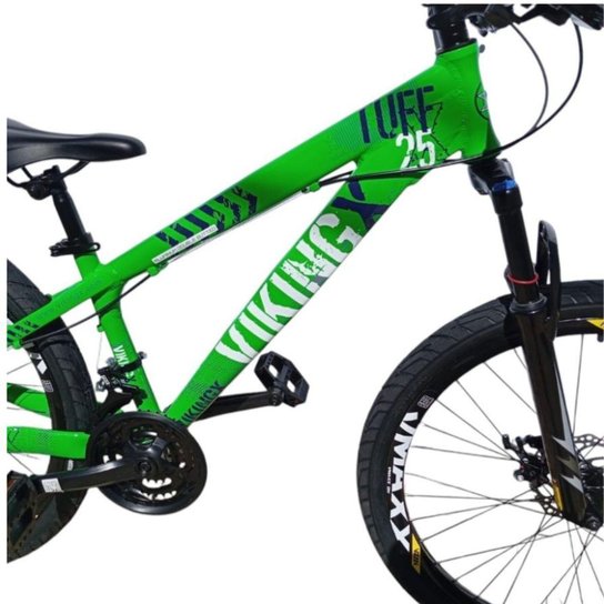 Bicicleta 26 VikingX T25 21v Freio Hidraulico Pneu Aro 26 Balão Preto