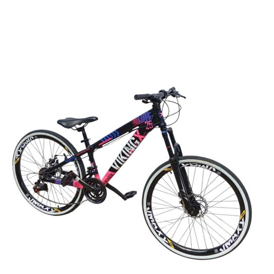 Bicicleta 26 VikingX T25 21v Index Freeride Cambios Shimano Freio Disco Pneu fX1.50
