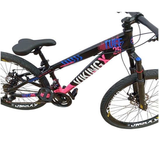 Bicicleta 26 VikingX T25 24v Freeride Básico Freio Disco Mecânico Pneu Aro 26 Balão Preto