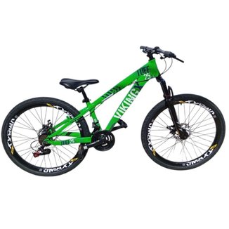 Bicicleta 26 VikingX T25 24v Freeride Básico Freio Disco Mecânico Pneu Aro 26 Balão Preto