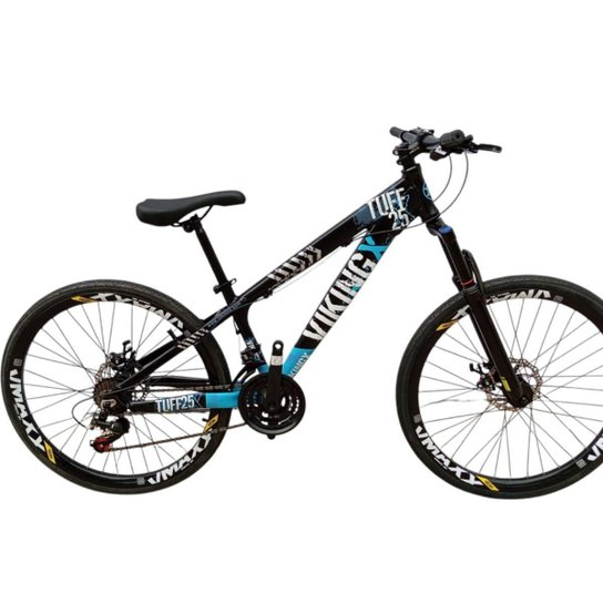 Bicicleta 26 VikingX Tuff25 21v Cambios Shimano Freeride Disco Mecânico Pneu Slick 1.50