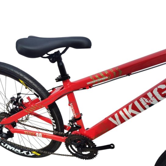 Bicicleta 26 VikingX Tuff30 24v Freeride Mecânico Pneu Slick Fino Preto1.50