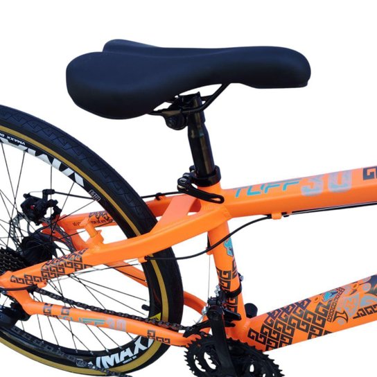 Bicicleta 26 VikingX Tuff30 24v Freios Hidraulicos Avançados Pneu Fino Faixa Amarelo