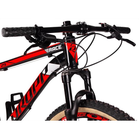 Bicicleta 29 Dropp Race 12V Freio Hidráulico Suspensão com Trava no Guidão