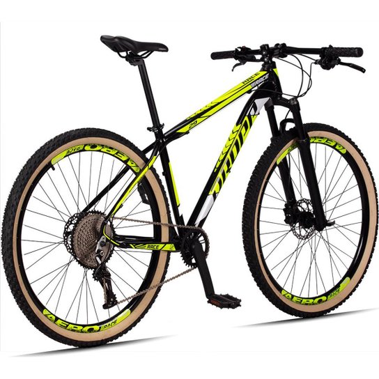 Bicicleta 29 Dropp Race 12V Freio Hidráulico Suspensão com Trava no Guidão