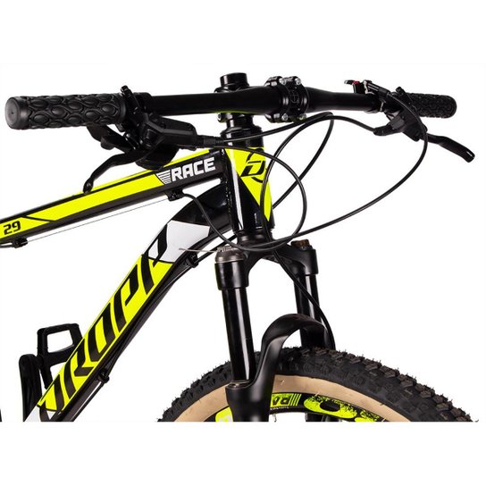 Bicicleta 29 Dropp Race 12V Freio Hidráulico Suspensão com Trava no Guidão