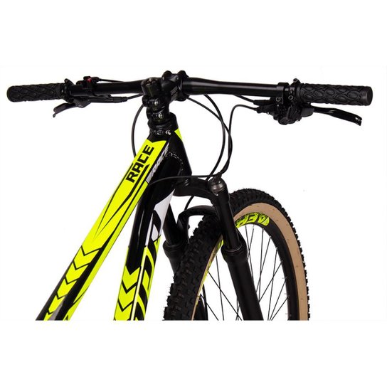 Bicicleta 29 Dropp Race 12V Freio Hidráulico Suspensão com Trava no Guidão