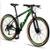 Bicicleta 29 GT Sprint 27 Marchas index Modelo MX7 Freio a Disco Quadro Alumínio - Preto+verde