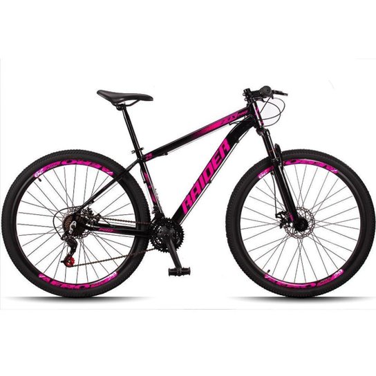 Bicicleta 29 Raider Z3X Pro 21V Freio a Disco e Suspensão Quadro Alumínio MTB