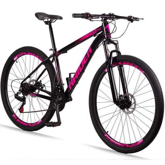 Bicicleta 29 Raider Z3X Pro 21V Freio a Disco e Suspensão Quadro Alumínio MTB