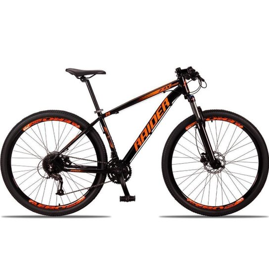 Bicicleta 29 Raider Z3X Pro 27V Câmbio Traseiro Shimano Altus Freio Hidráulico Suspensão com Trava