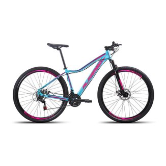 Bicicleta Alumínio Aro 29 Alfameq Pandora Feminina Freio a Disco 24 Marchas