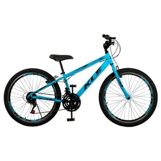 Bicicleta Aro 24 Alum Kls Sport Gold Freio V-Brake Mtb 21V