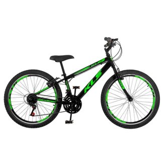 Bicicleta Aro 24 Alum Kls Sport Gold Freio V-Brake Mtb 21V