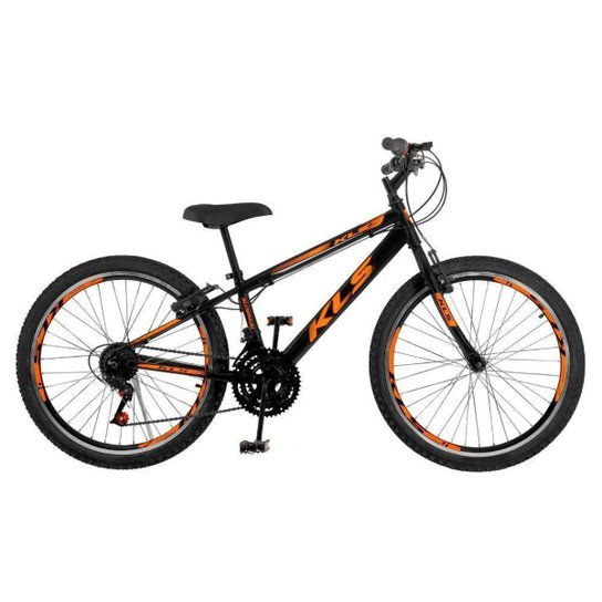 Bicicleta Aro 24 Alum Kls Sport Gold Freio V-Brake Mtb 21V