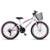 Bicicleta Aro 24 Axtek Sport Gold V-Brake Mtb 21V Feminina - Branco+Pink