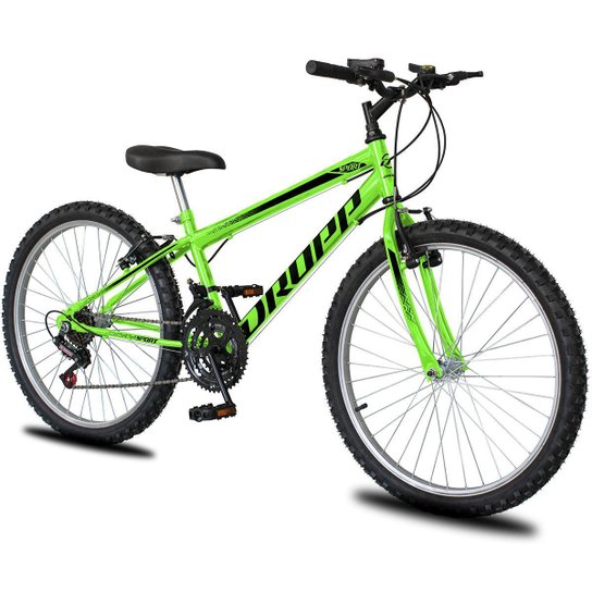 Bicicleta Aro 24 Dropp Sport Infantil Adulto18 vel marchas Freio V-Brake
