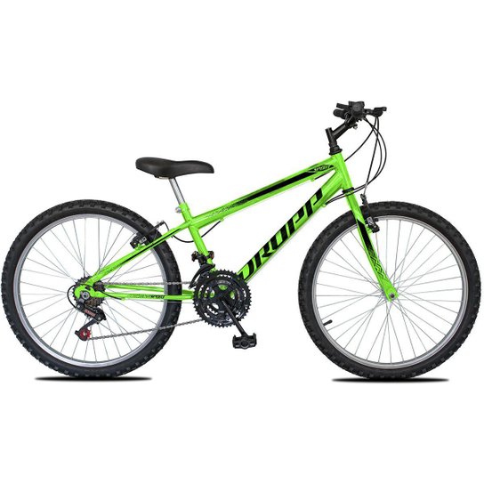 Bicicleta Aro 24 Dropp Sport Infantil Adulto18 vel marchas Freio V-Brake