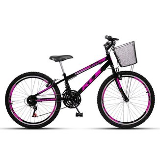 Bicicleta Aro 24 Kls Sport Gold Freio V-B Mtb 21V Feminina