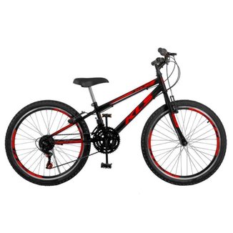 Bicicleta Aro 24 Kls Sport Gold Freio V-Brake Mtb 21 Marchas