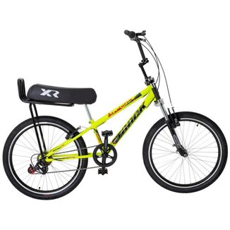 Bicicleta Aro 24" TK3 Track Flip Fire com Banco de Mobilete Aço Carbono