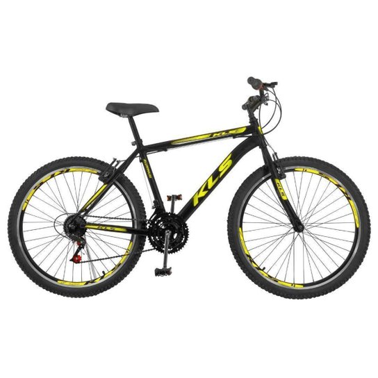 Bicicleta Aro 26 Alum Kls Sport Gold Freio V-Brake Mtb 21V
