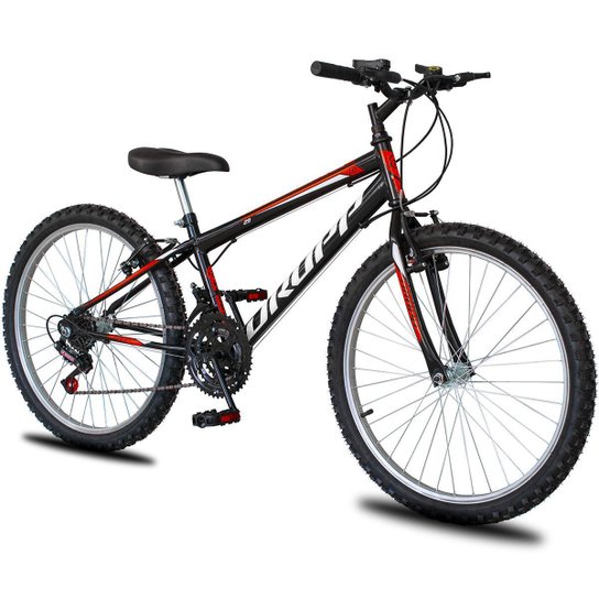 Bicicleta Aro 26 Dropp Sport Infantil Adulto18 vel marchas Freio V-Brake