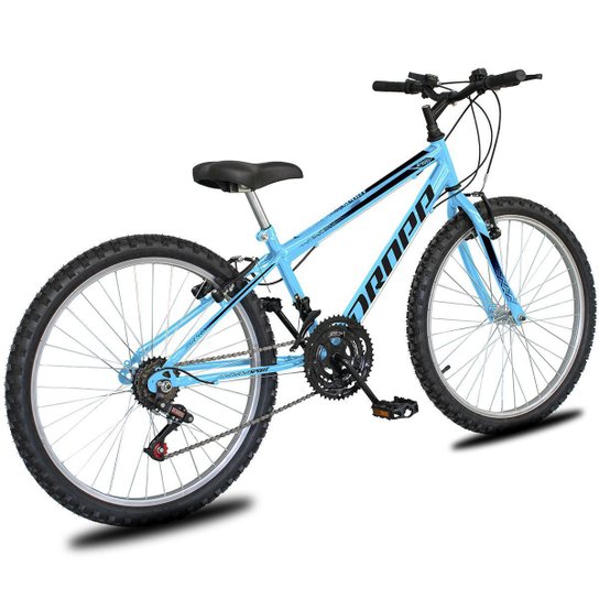 Bicicleta Aro 26 Dropp Sport Infantil Adulto18 vel marchas Freio V-Brake