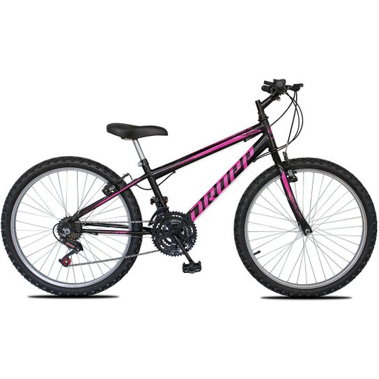 Bicicleta Aro 26 Dropp Sport Infantil Adulto18 vel marchas Freio V-Brake