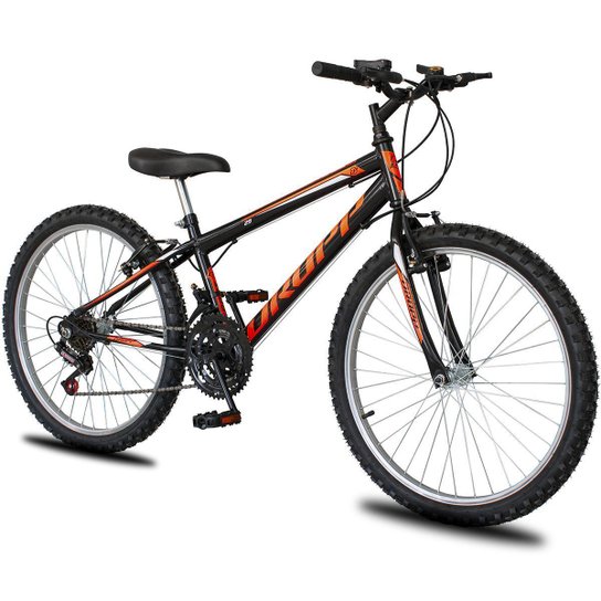 Bicicleta Aro 26 Dropp Sport Infantil Adulto18 vel marchas Freio V-Brake