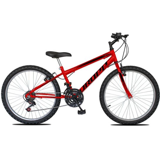 Bicicleta Aro 26 Dropp Sport Infantil Adulto18 vel marchas Freio V-Brake